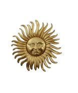 Vintage Signed MONET Large Gold Sun Face Sunburst Pin Brooch - $1,429.03 MXN