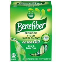 Benefiber On the Go Prebiotic Fiber Supplement Powder for Digestive Heal... - $13.81