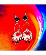 Beautiful sterling silver earrings one pair $35 or both for $50 - $46.99 CAD