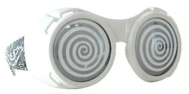 SteamPunk Cosplay White Hypno Goggles with Smoke Lenses, NEW UNUSED - £10.03 GBP