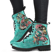 Combat Boots - Alice in Wonderland Gifts #103 Coral Series, Black Lace P... - £70.57 GBP