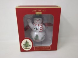 Spode Christmas Tree Collection Snowman With Black Hat Christmas Ornament Nib - £10.27 GBP