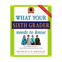 What Your Sixth Grader Needs to Know: Fundamentals of a Good Sixth - Grade Educa - $31.00