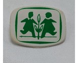 German Woman And Man With Flower Pinback 1&quot; - £39.10 GBP