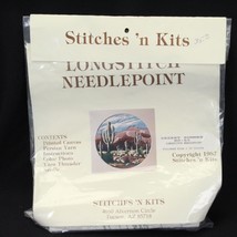 Stitches &#39;n Kits Needlepoint Kit Desert Summer 1987 Cactus New Unopened - £10.89 GBP