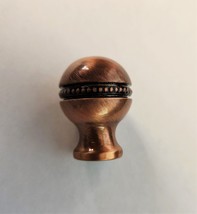 Allied Brass P-1 1 Inch Beaded Cabinet Knob, Antique Copper Solid Copper... - £20.76 GBP