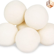Wool Dryer Balls  Natural Fabric Softener, Reusable, Wool Balls for Drye... - $22.36