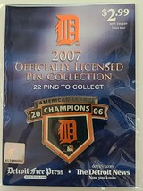 Detroit Tigers 2007 Officially Licensed Pin Collection 2006 Champions - £8.61 GBP