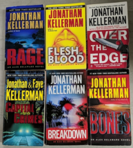 Jonathan Kellerman Rage Flesh And Blood Over The Edge Bones Breakdown Capital X6 - £13.29 GBP