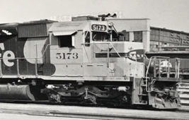Atchison Topeka &amp; Santa Fe Railway Railroad ATSF 5173 SD40-2 Electromotive Photo - £7.46 GBP