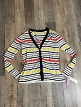NWT Merona Sweater stripes in Silk/Cotton Sz XL $34.99 - £14.85 GBP