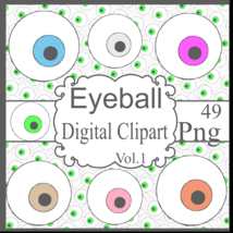 Eyeball  Digital Clipart Vol.1 - £0.97 GBP