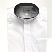 Valdise Boys White Dress Shirt Banded Collar with Pocket Sizes 8 - 18 - £19.97 GBP
