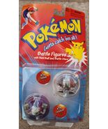 Vintage Pokemon Battle Figures by Hasbro Geodude #74 &amp; Golem #76 1999 - $59.40