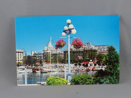 Vintage Postcard - Empress Hotel Opposite Inner Harbour View - Wright Ev... - £11.79 GBP