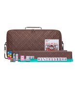 American Mahjong Set Coffee - Quilted PU Leather Carrying Bag with Shou... - $1,461.13 MXN