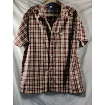 Vintage Tommy Hilfiger Jeans Plaid Shirt Short Sleeve Mens Size Medium - $12.82