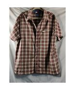 Vintage Tommy Hilfiger Jeans Plaid Shirt Short Sleeve Mens Size Medium - $12.82