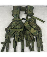 USGI Enhanced Tactical Load Bearing Vest Woodland Camo MADE IN USA - $735.93 MXN