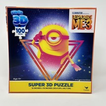 Despicable Me 3 Minions Super 3D Puzzle 100 pcs Bello 12 x 18 Jigsaw New - $9.85