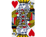 POKER Size Card Stickers by Alan Wong - Trick - $14.84