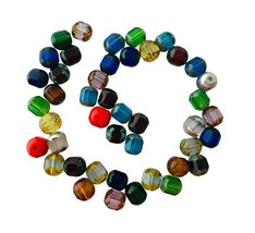 50 Preciosa Fire Polished Czech Glass Assorted Mix Rosary 8mm Cathedral Beads - £3.94 GBP