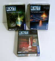 Exit:The Game Lot Cursed Labyrinth, Dead Man Orient Express, Forgotten I... - $19.95