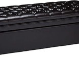 Christopher Knight Home Hastings Tufted Leather Storage Ottoman, Espresso - $561.99