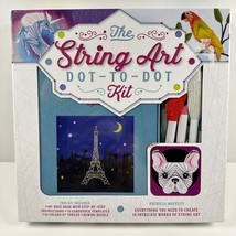 String Art Dot-to-Dot Kit - 96 pg book - 15 Templates - 10 Colors Thread- Needle - £12.42 GBP