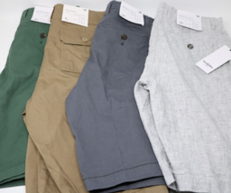 Men’s Goodfellow &amp; Co Flat Front Chino &amp; Cargo Shorts Lot of 4 Size 28 NWT - £37.33 GBP