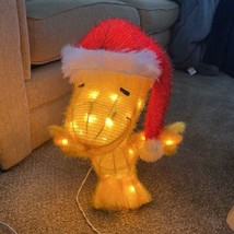 20&quot; Pre-Lit Peanuts Woodstock with Strand of Lights Christmas Stand Up Greeter - £50.91 GBP