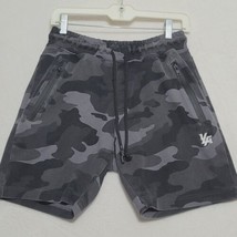 YoungLA Shorts Mens S Small Camo Camouflage Black Gray - £17.20 GBP