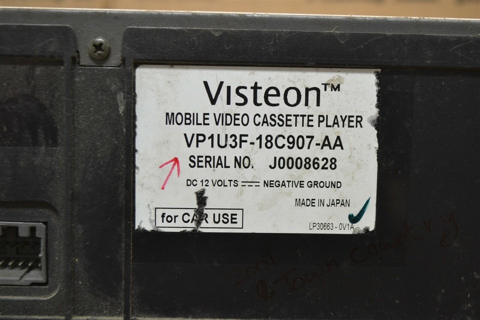 01 Ford F150 Visteon Mobile Video Cassette Player VP1U3F18C907AA Modul 1409-11B4 Item image 3