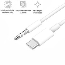 For Samsung Galaxy S20 Plus 1M Type C USB To 3.5mm AUX Audio Jack Adapter Cable - £12.78 GBP