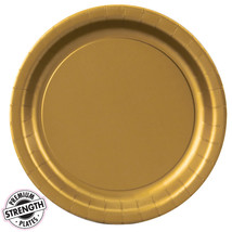 Solid Party Supplies Dinner Plate Gold (8) - $35.24