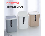 Desktop trash can small waste bin swing lid mini japanese style plastic waste ba thumb155 crop