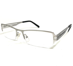 uvex Eyeglasses Frames 2104 1900 Black Silver Rectangular 54-18-130 - £42.01 GBP