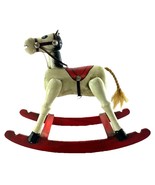 Vintage Enesco Musical Wooden Rocking Horse Plays Toyland 1979 Made in T... - $23.92 CAD