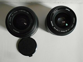 2 - AF zoom 35-70mm Lens Minolta &amp; Yashica  bayonet mount - $34.64