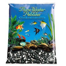 Pure Water Pebbles Aquarium Gravel - Salt &amp; Pepper 25 lbs (3.1-6.3 mm Gr... - £102.23 GBP