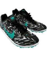 Nike Racing womens Distance Field Running Spikes 616309-103 Black/Teal s... - $358.55 MXN