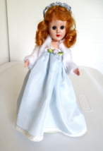 Vintage 1950&#39;s Richwood 8&quot; Sandra Sue Strung Hard Plastic in Gown w/Crown - £86.20 GBP