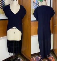 ZARA trafaluc hi low long tail blouse navy Sz XS Top Dress - £31.65 GBP