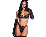 Playboy Bunny Bra Set Underwire Logo Elastic Straps High Waisted Panty L... - £28.15 GBP