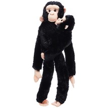 Wild Republic Chimpanzee w/baby plush, Monkey Stuffed Animal, Plush Toy, Gifts f - £53.77 GBP