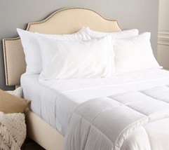 Home Reflections 1000TC Cotton Blend Sheet Set w/ Extra Cases in White King - £155.03 GBP