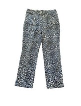 Jude Connally Women’s Blue Cheetah Print Pants Size Medium - £26.91 GBP