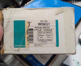 Siemens MMSKG1 Manual Switch-2 Pole Toggle - £34.25 GBP