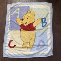 Disney Winnie the POOH ABCD Alphabet Fleece Plush Baby Blanket Alphabet ABC’s - £31.00 GBP