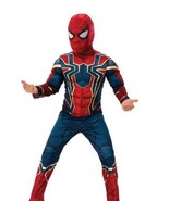 Boys Spiderman Iron-Spider Holographic Muscle End Game Halloween Costume... - £23.74 GBP